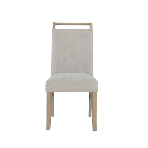 Global Furniture USA 5-piece vanilla marble dining table and chair set with beige upholstery, modern dining room furniture.