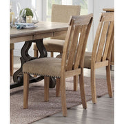 Nathaniel - Side Chair (Set of 2) - Fabric & Maple - R&R Furniture Gallery (Fountain Valley, CA)