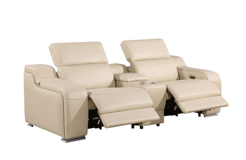 1116 - 7-Piece Modular Power Reclining Sofa, Loveseat & Chair Set In With 6 Power Recliners & Power Headrests