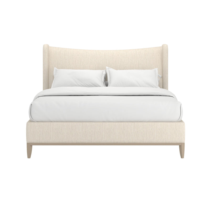 Edwin King Wing Shelter Uph Bed-Creme
