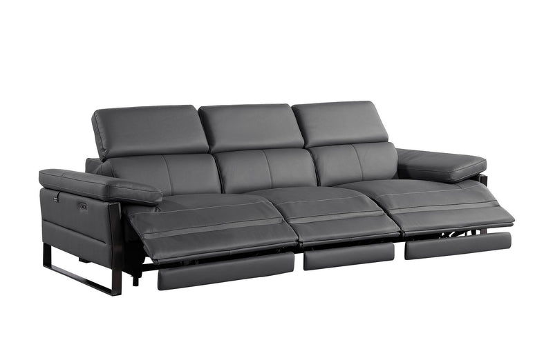 1246 - Modular Power Triple Reclining Sofa, Console Loveseat, And Chair Set With Power Headrests