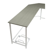 Bambina - Computer Desk - Gray & White - R&R Furniture Gallery (Fountain Valley, CA)