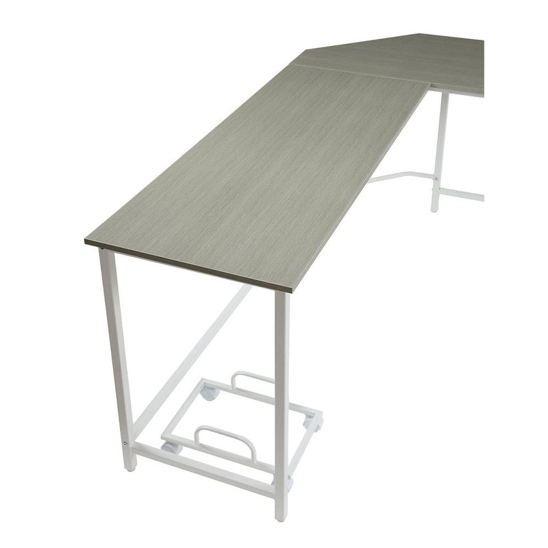 Bambina - Computer Desk - Gray & White - R&R Furniture Gallery (Fountain Valley, CA)