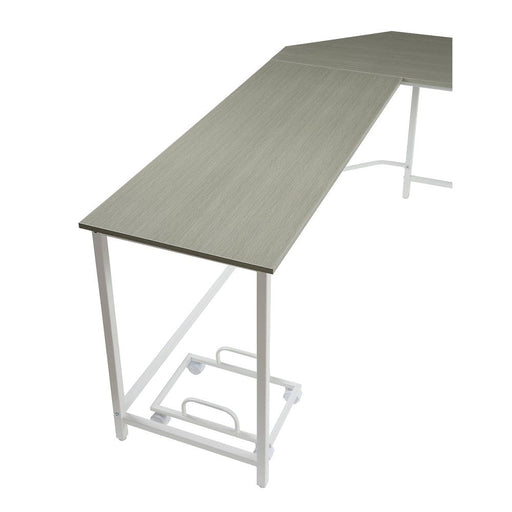 Bambina - Computer Desk - Gray & White - R&R Furniture Gallery (Fountain Valley, CA)