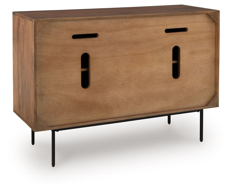 Juddins - Accent Cabinet - Brown - R&R Furniture Gallery (Fountain Valley, CA)