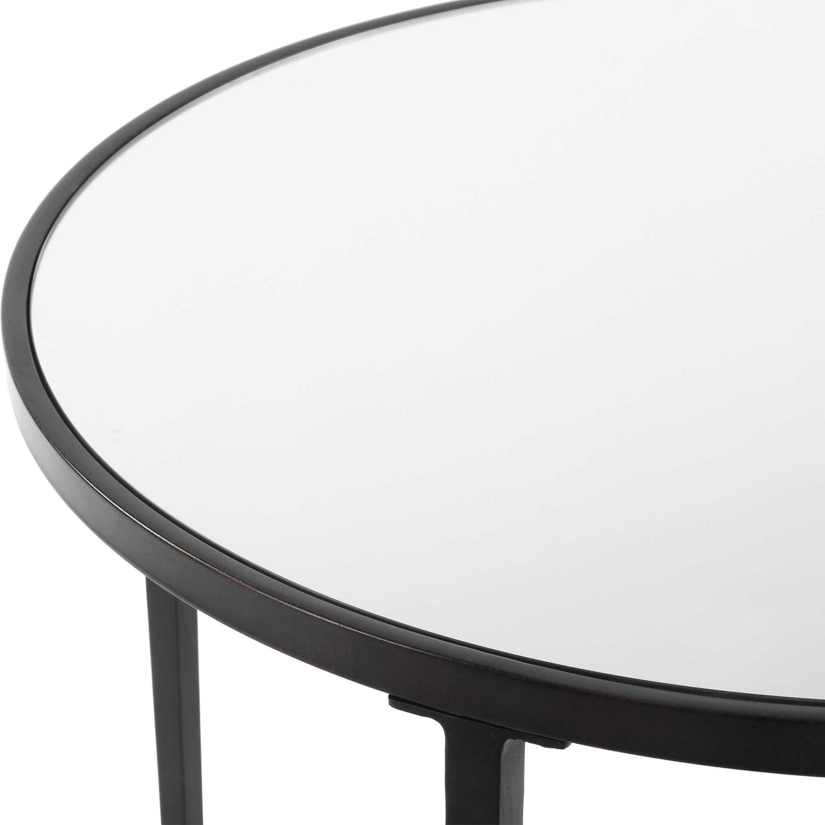Accent End Table - Satin Black