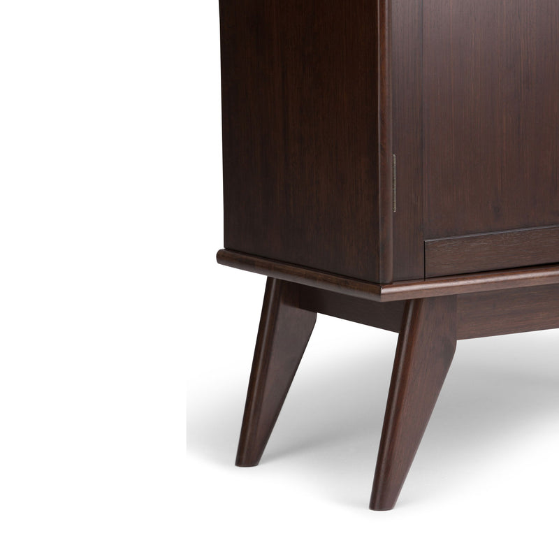 Draper - Low Storage Cabinet - Medium Auburn Brown - R&R Furniture Gallery (Fountain Valley, CA)