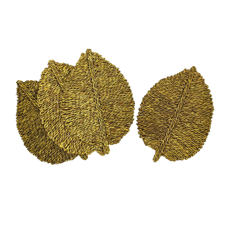 Leaf - Seagrass Placemat (Set of 4) - R&R Furniture Gallery (Fountain Valley, CA)