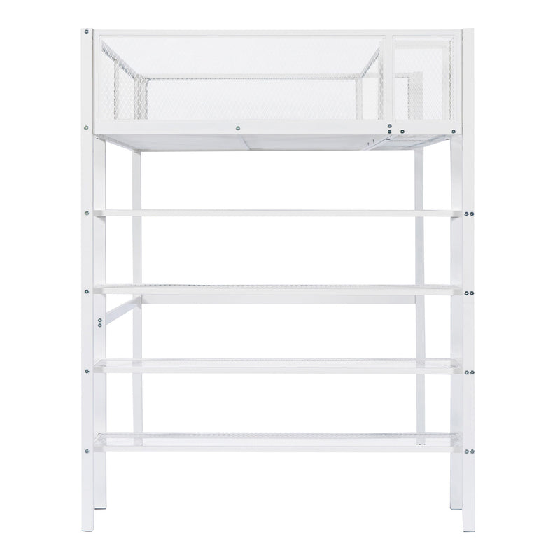 Loft Bed With 4 Tier Shelves And Storage - R&R Furniture Gallery (Fountain Valley, CA)