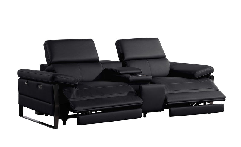 1246 - Modular Power Triple Reclining Sofa, Console Loveseat, And Chair Set With Power Headrests