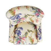 Paradise - Upholstered Arm Chair Floral Printed On Cotton - Off-White - R&R Furniture Gallery (Fountain Valley, CA)
