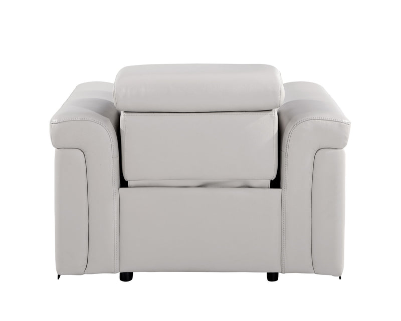 1126 - Top Grain Power Reclining Italian Leather Living Room Set - R&R Furniture Gallery (Fountain Valley, CA)