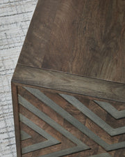 Dreggan - Square End Table - Brown - R&R Furniture Gallery (Fountain Valley, CA)
