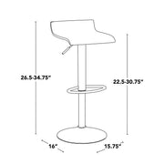 Set of two Lumi Source Ale industrial barstools with metal frames and wooden seats, showcasing modern industrial style.