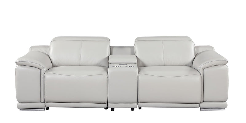 9762 - 3-Piece Modular Power Reclining Console Loveseat With 2 Power Recliners In