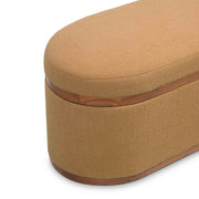 Olivier - Boucle Oval Storage Ottoman - R&R Furniture Gallery (Fountain Valley, CA)