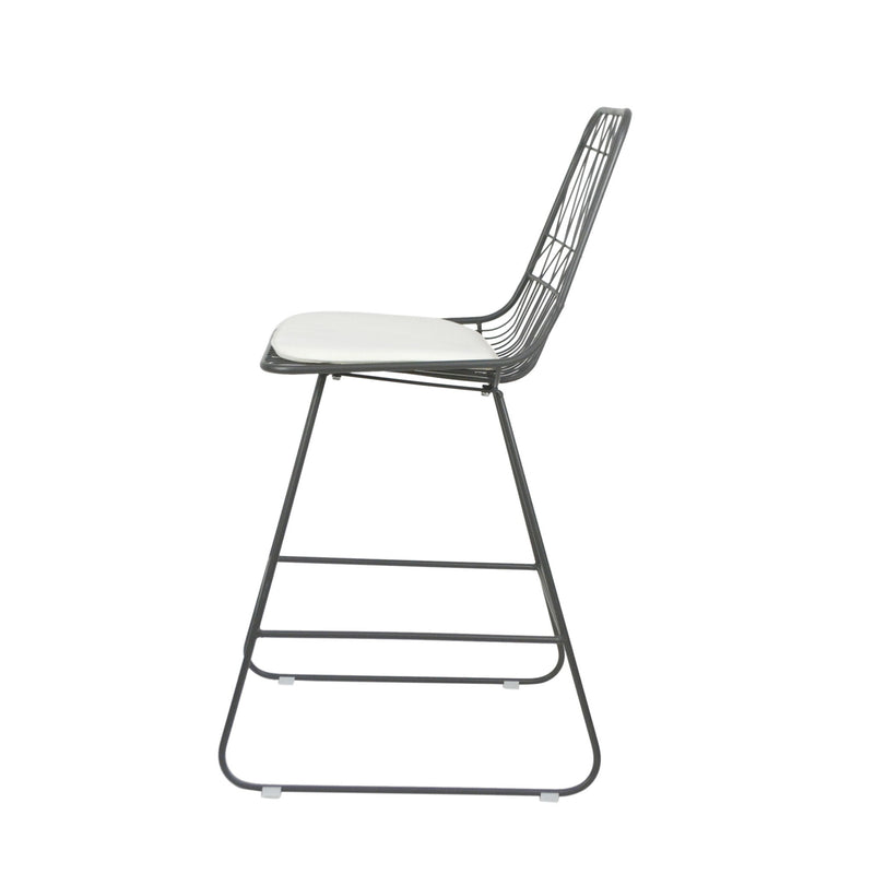 Yearning - Iron Counter Stool With Water Resistant Cushion - R&R Furniture Gallery (Fountain Valley, CA)