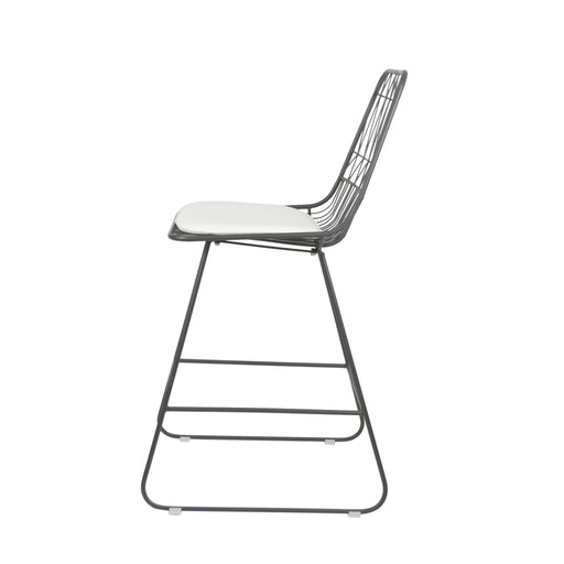 Yearning - Iron Counter Stool With Water Resistant Cushion - R&R Furniture Gallery (Fountain Valley, CA)