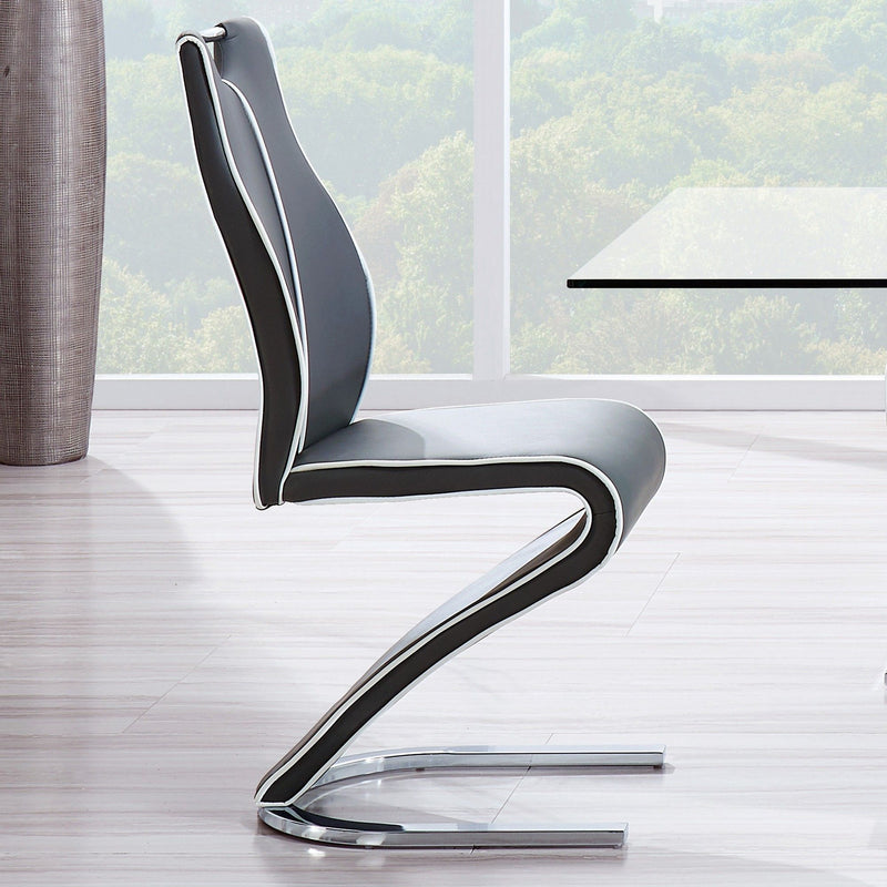 Anne - Dining Chairs (Set of 2) - Gray - R&R Furniture Gallery (Fountain Valley, CA)