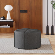 Contemporary Ottoman With Tonal Piping And Button Tuft Design - R&R Furniture Gallery (Fountain Valley, CA)