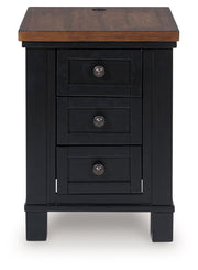Wildenauer - Chair Side End Table - Brown / Black - R&R Furniture Gallery (Fountain Valley, CA)