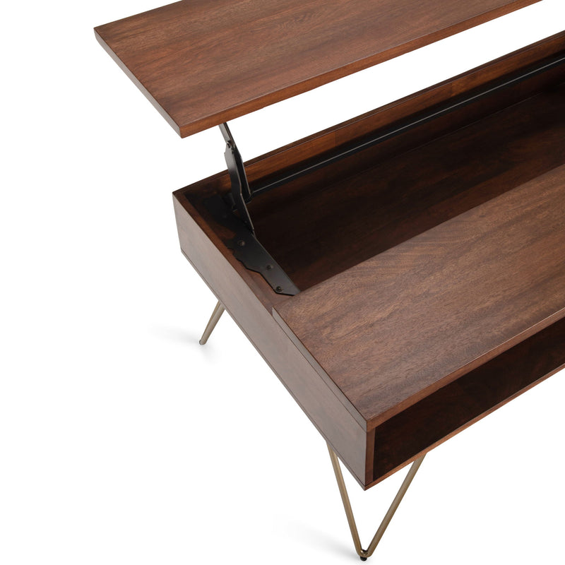 Hunter - Handcrafted Lift Top Coffee Table - R&R Furniture Gallery (Fountain Valley, CA)