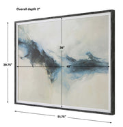 Uttermost Terra Nova beige abstract framed canvas art, modern wall decor with soft neutral tones and textured design.