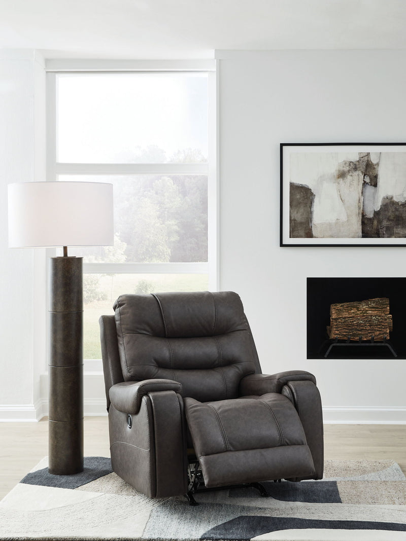 Femley - Rocker Recliner - Smoke - R&R Furniture Gallery (Fountain Valley, CA)