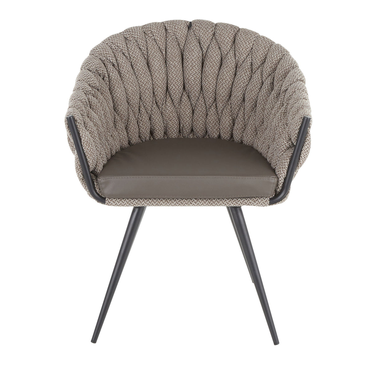 Matisse - Braided Contemporary Chair - Gray
