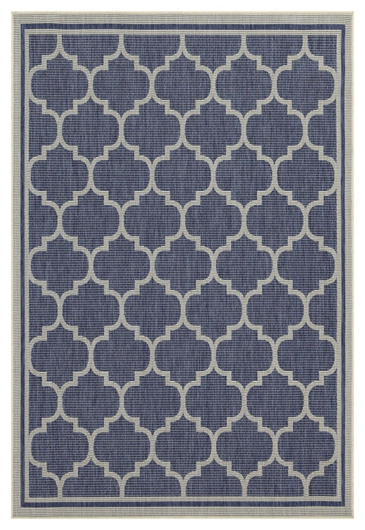 Sunshine - 5'3" X 7'3" Indoor, Outdoor Area Rug Polypropylene - Blue - R&R Furniture Gallery (Fountain Valley, CA)