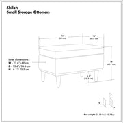 Shiloh - Small Storage Ottoman - R&R Furniture Gallery (Fountain Valley, CA)