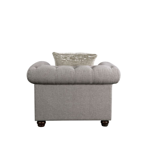 Gardenia - Chair - Gray Fabric - R&R Furniture Gallery (Fountain Valley, CA)