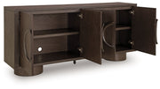 Veeda - Accent Cabinet - Dark Brown - R&R Furniture Gallery (Fountain Valley, CA)