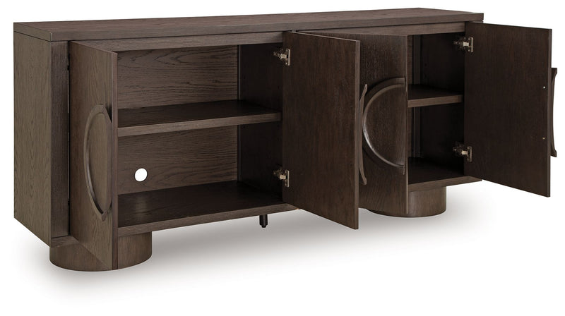 Veeda - Accent Cabinet - Dark Brown - R&R Furniture Gallery (Fountain Valley, CA)