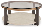 Frazwa - Round Cocktail Table - Multi - R&R Furniture Gallery (Fountain Valley, CA)