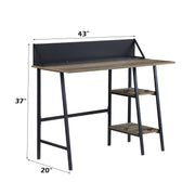 Garima - Writing Desk - Rustic Oak & Black - R&R Furniture Gallery (Fountain Valley, CA)