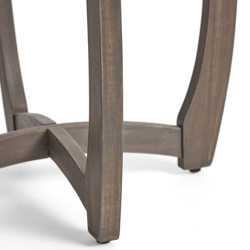 Hermosa - Rustic Circular Bistro Table - Gray - R&R Furniture Gallery (Fountain Valley, CA)