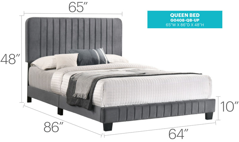 Channel Tufted Bed - R&R Furniture Gallery (Fountain Valley, CA)