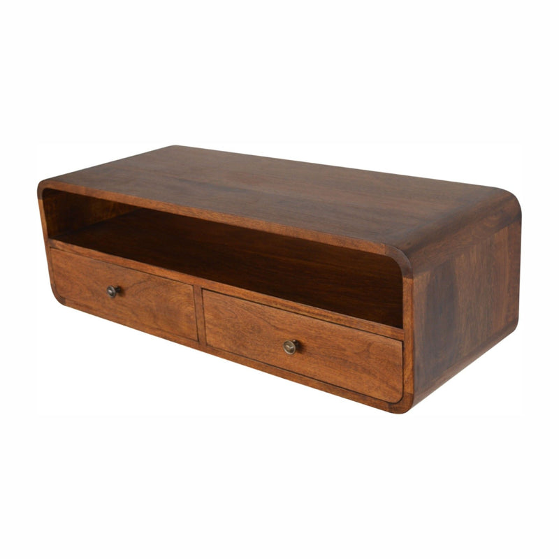 Floating Open Console - Chestnut - R&R Furniture Gallery (Fountain Valley, CA)