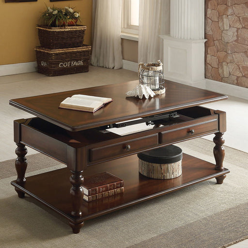 Farrel - Coffee Table With Lift Top - Walnut - R&R Furniture Gallery (Fountain Valley, CA)