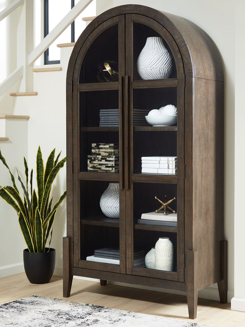 Benhall - Accent Cabinet - Dark Brown - R&R Furniture Gallery (Fountain Valley, CA)