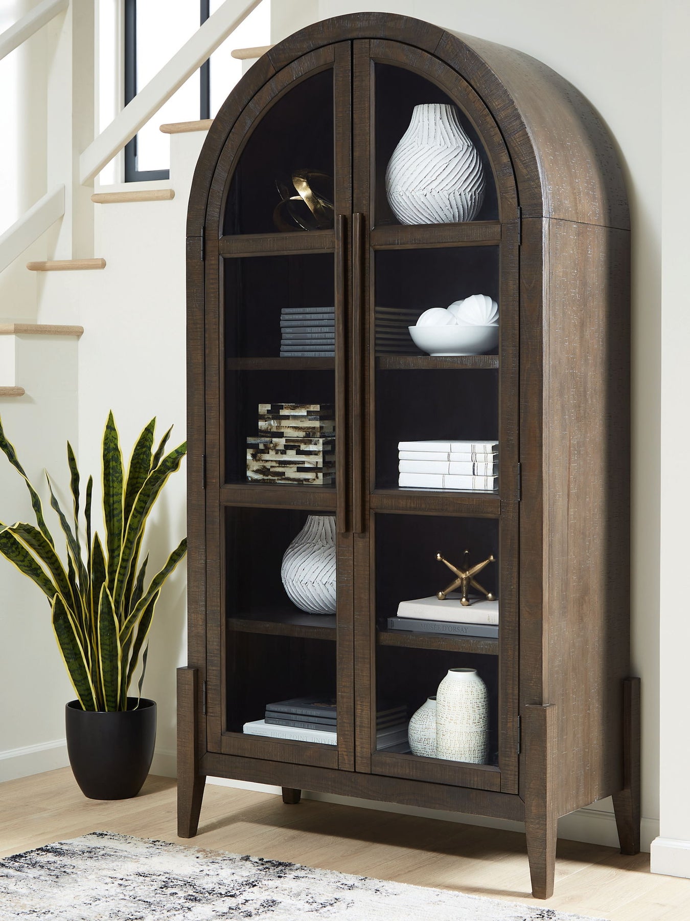 Benhall - Accent Cabinet - Dark Brown - R&R Furniture Gallery (Fountain Valley, CA)