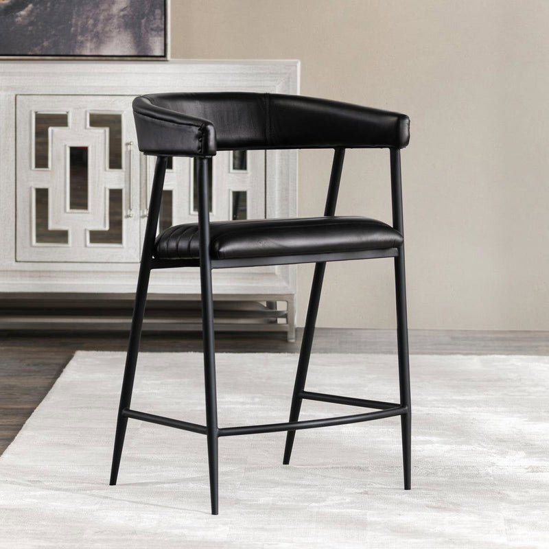 Preston - Counter Stool - Midnight Raven - R&R Furniture Gallery (Fountain Valley, CA)