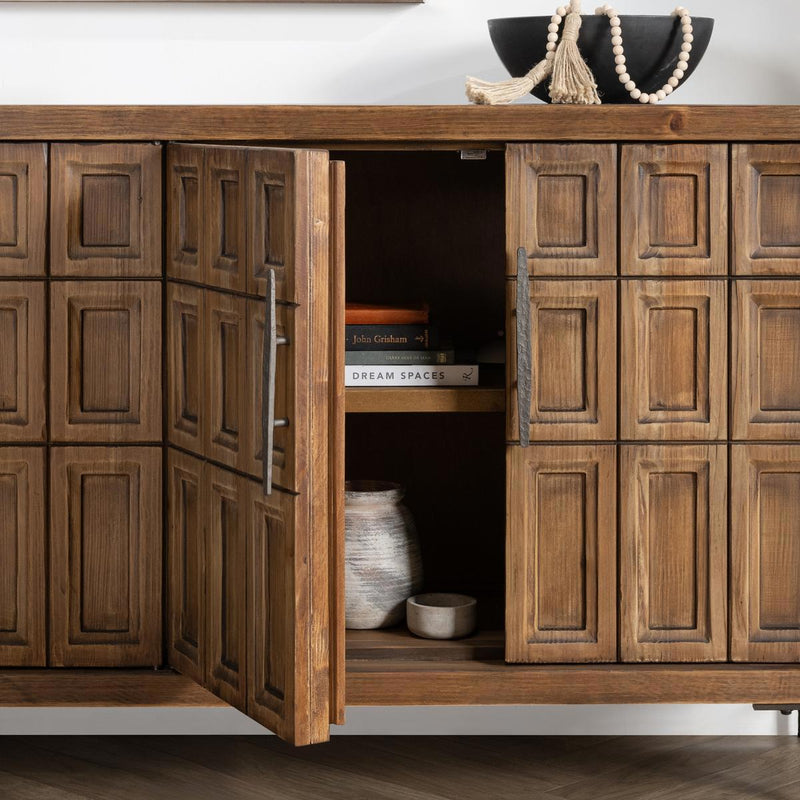 Willmark - 6 Door Iron Leg Sideboard - R&R Furniture Gallery (Fountain Valley, CA)