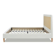 Haley - Upholstered Cane Back Platform Bed - R&R Furniture Gallery (Fountain Valley, CA)