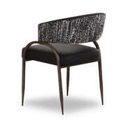 Tatum - Vegan Leather 2-Tone Dining Chair - R&R Furniture Gallery (Fountain Valley, CA)
