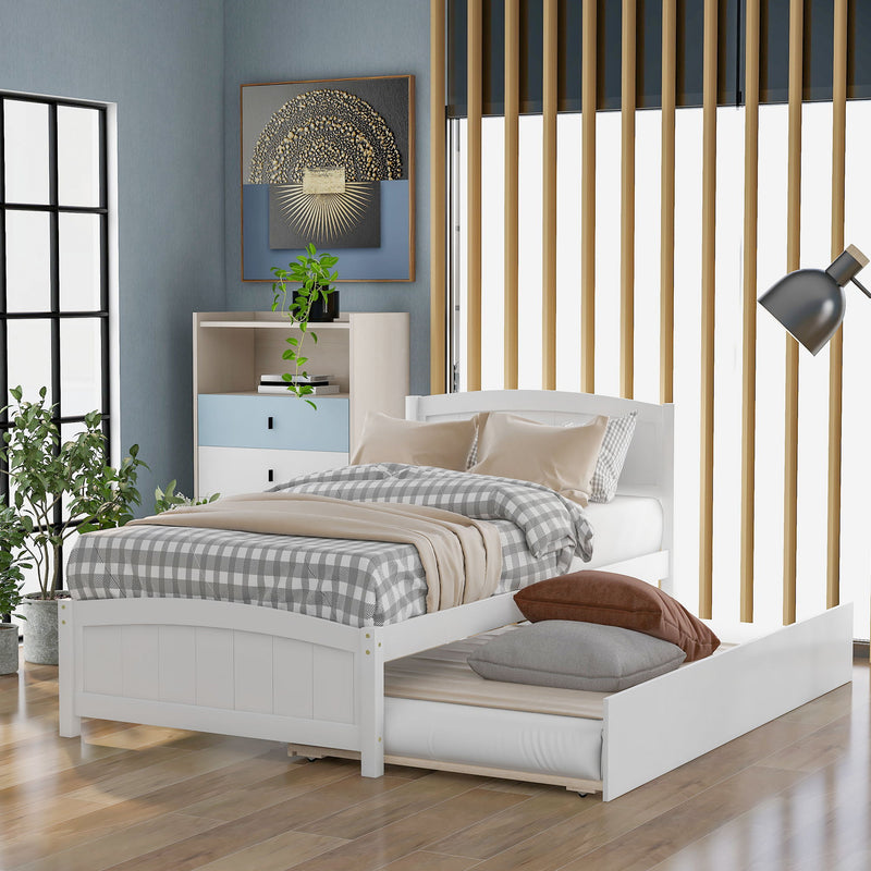 Platform Bed & Headboard, Footboard And Wood Slat Support - R&R Furniture Gallery (Fountain Valley, CA)