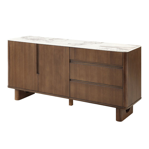 Harvey - Server With Ceramic Top - Walnut - R&R Furniture Gallery (Fountain Valley, CA)