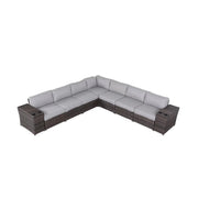 Modern Rattan Wicker Seating Group With Cushions - R&R Furniture Gallery (Fountain Valley, CA)