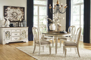 Realyn - Oval Dining Room Extension Table - Chipped White - R&R Furniture Gallery (Fountain Valley, CA)